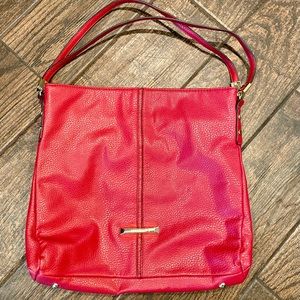 Red Anne Klein Pebbled Bag